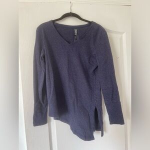 Mountain Hardwear Asymmetrical Long Sleeve V-Neck Shirt, Merino Wool